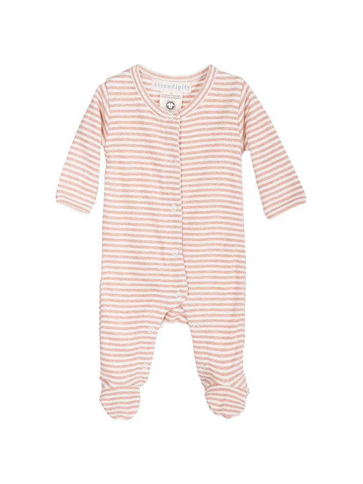 Newborn Rib Suit Clay Offwhite