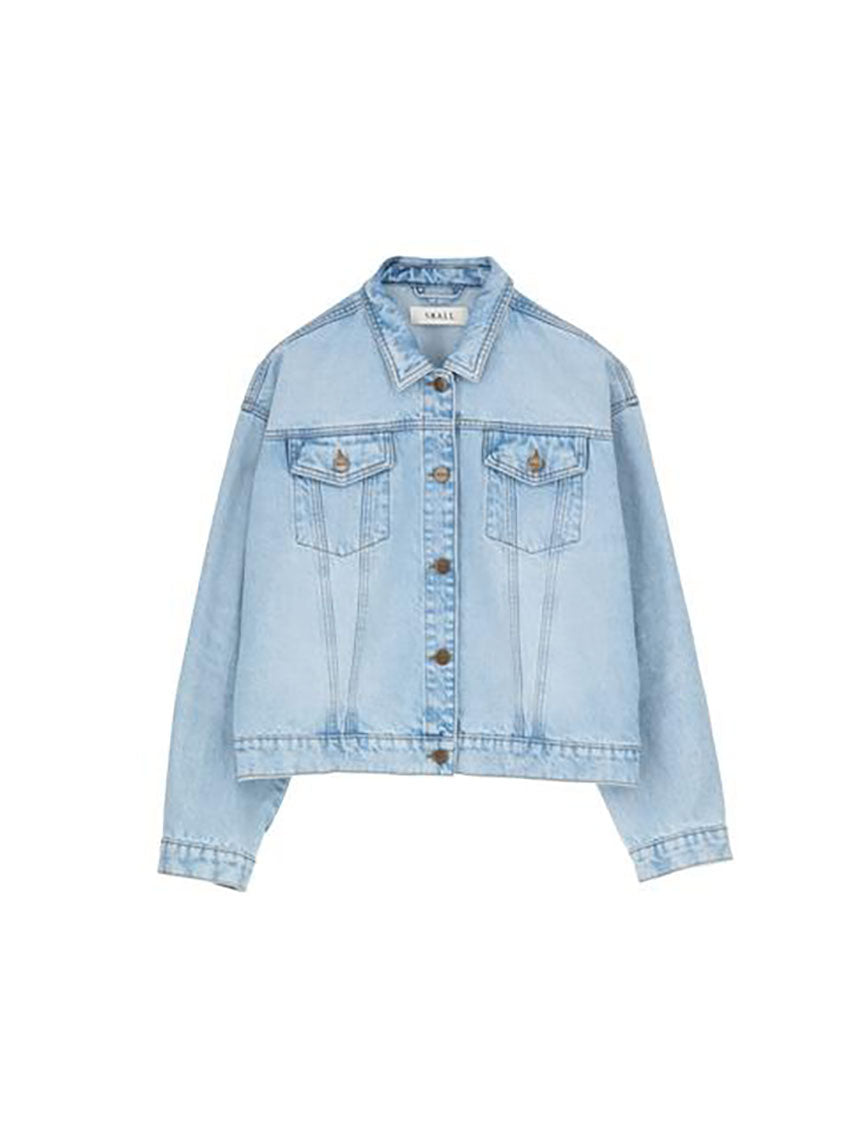 Inger Denim Jacket Worn Light Blue