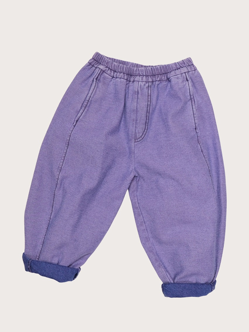 Manu Overdye Denim Trousers Lilac