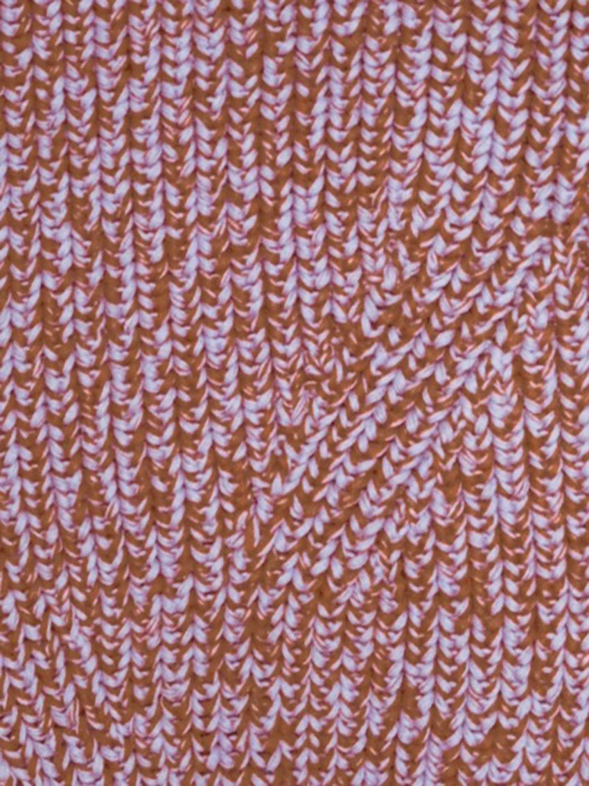 Ellis Chunky Rust/Lilac Knit Cardigan