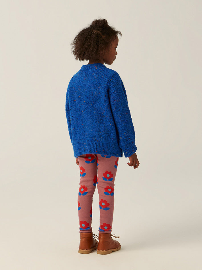 Big Flowers Purple Leggings