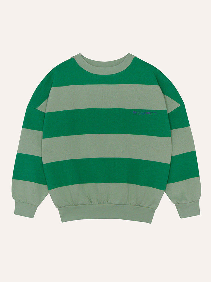 Green Stripes Sweatshirt