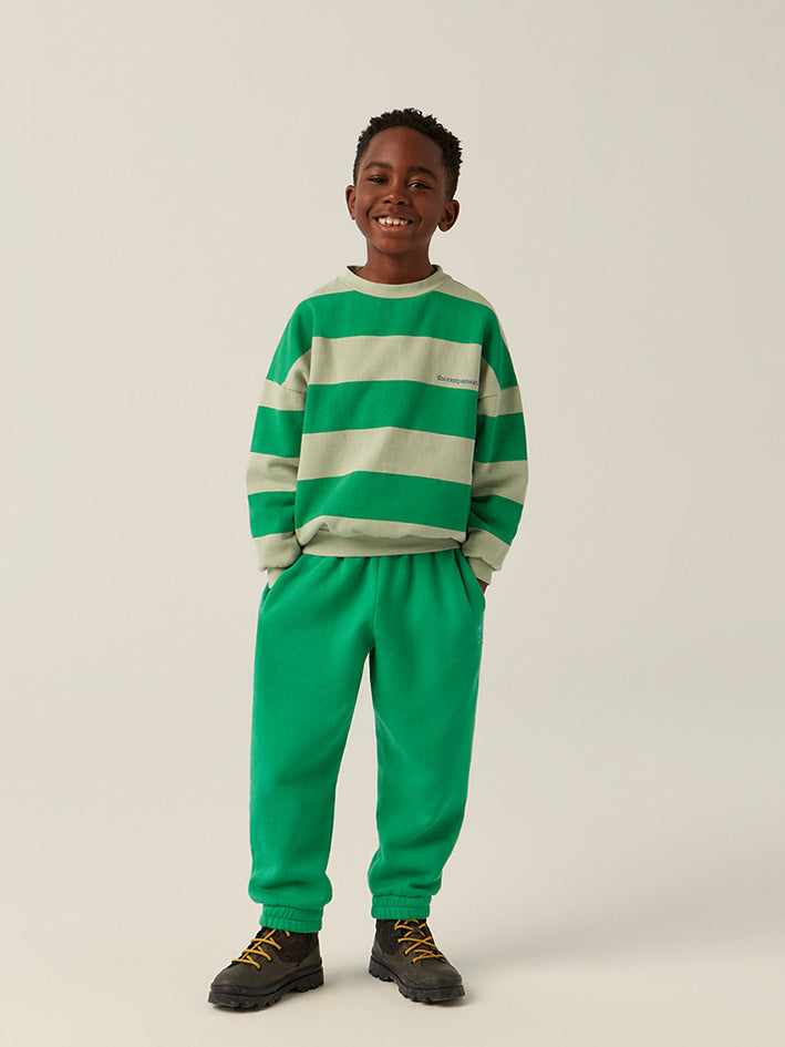 Green Stripes Sweatshirt