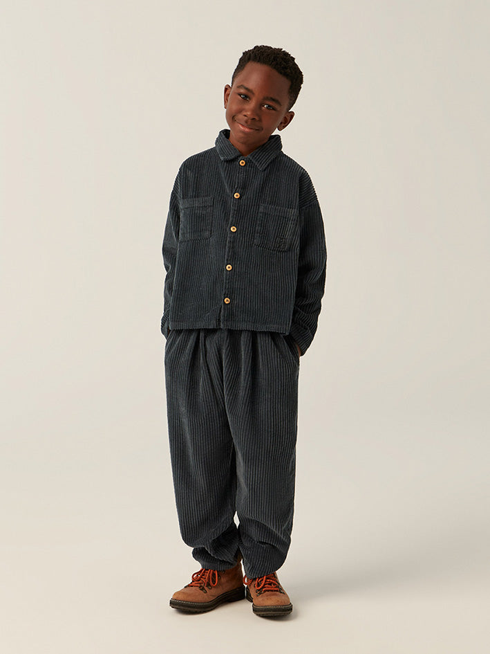 The Corduroy Shirt Grey