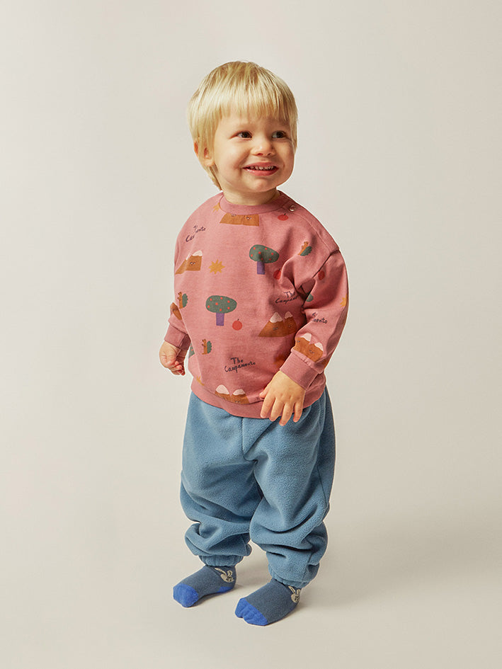 Mountains Purple Baby Sweatshirt