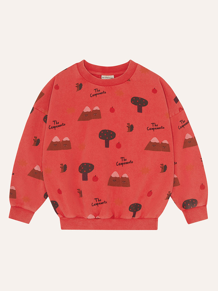 Mountains Red Sweatshirt