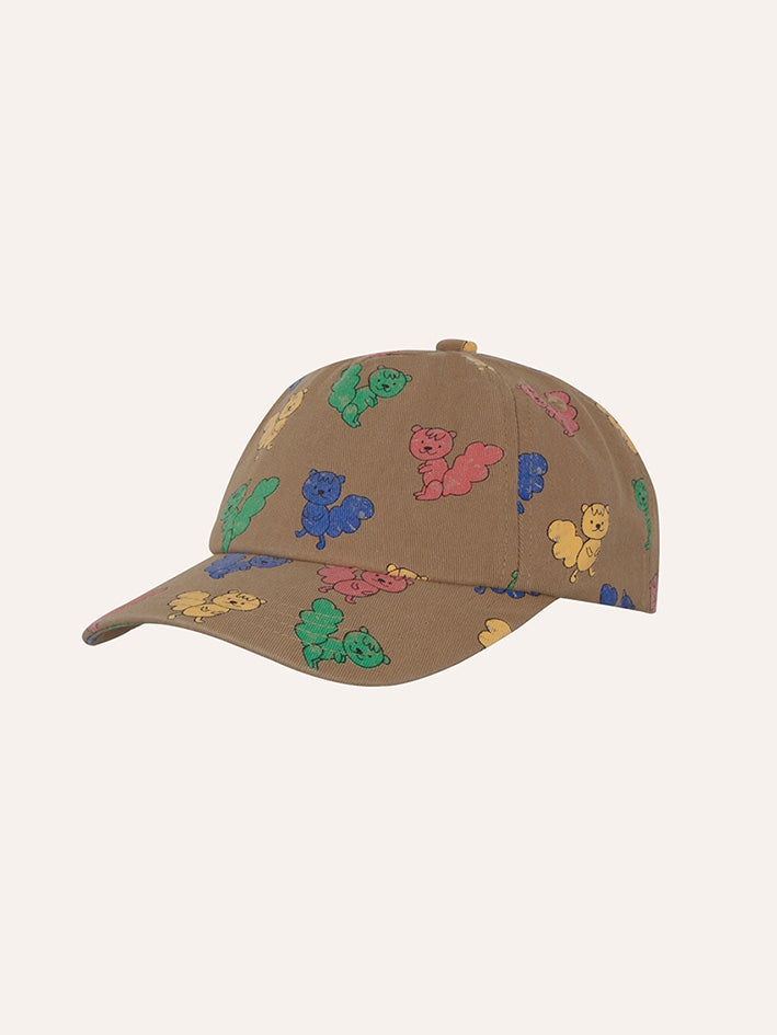 Multicolor Squirrels Cap Camel
