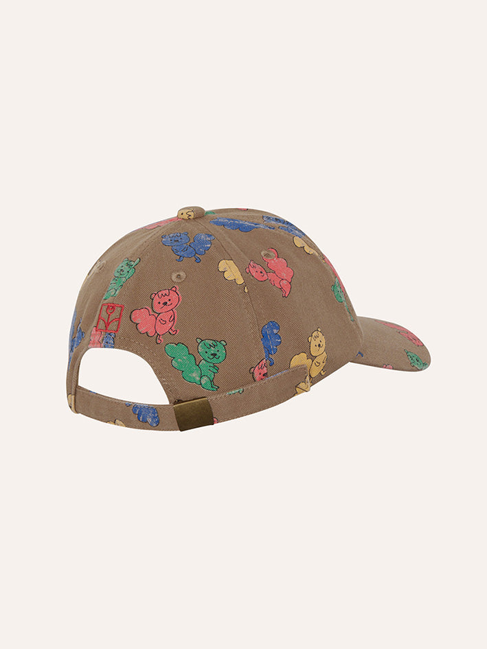 Multicolor Squirrels Cap Camel