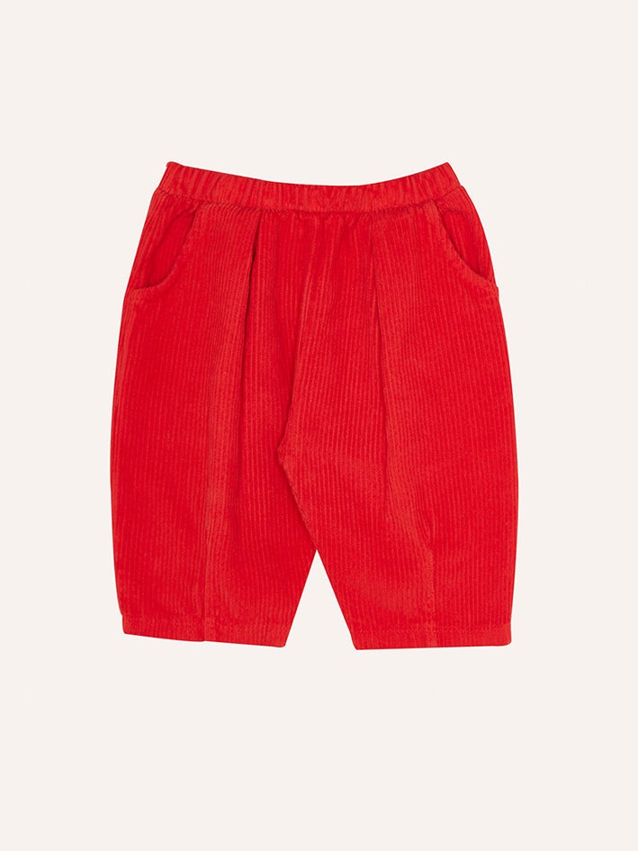 Red Corduroy Baby Trousers