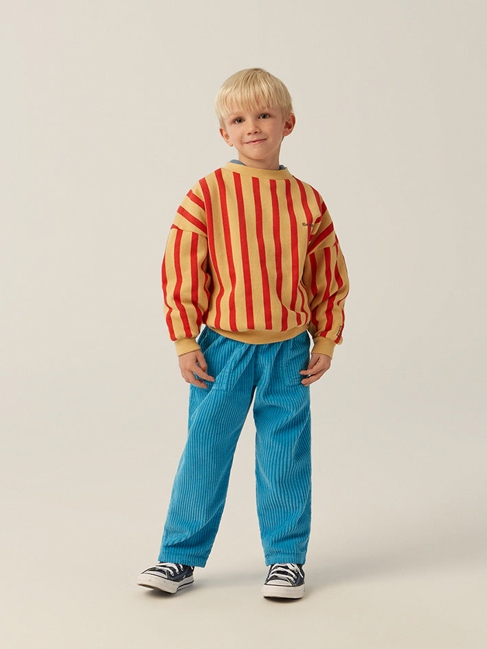 Red Yellow Stripes Sweatshirt