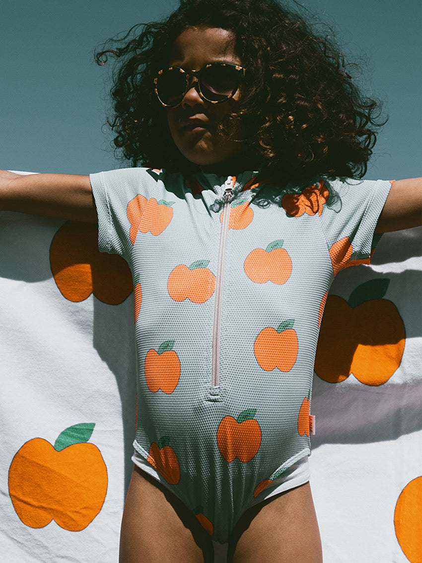 Apples Swimsuit Warm Grey