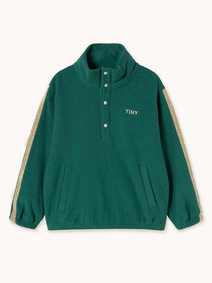 Towel Mockneck Sweatshirt Dark Green
