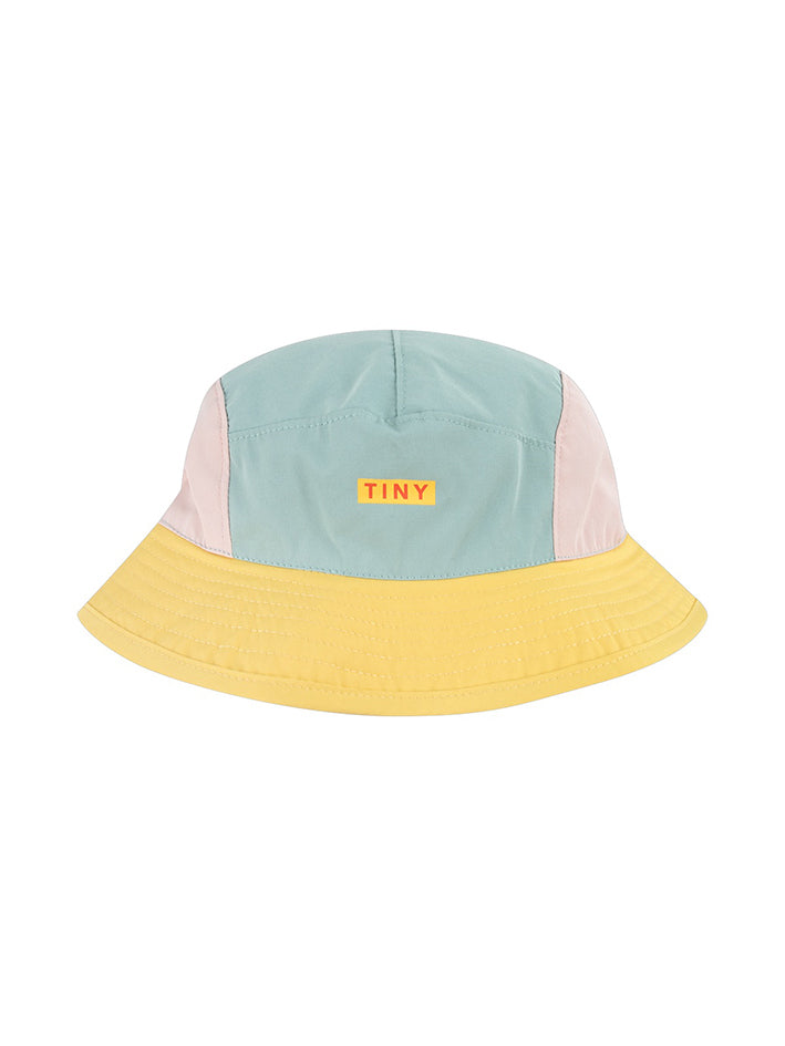 Color Block Bucket Hat Cadet Blue/Pastel Lilac