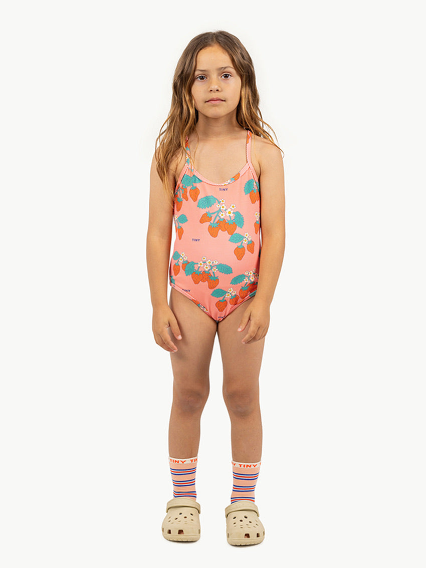 Strawberries Swimsuit Dark Pink