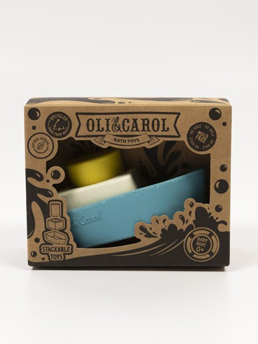 Upcycled Rubber Bath Toy Boat Yellow