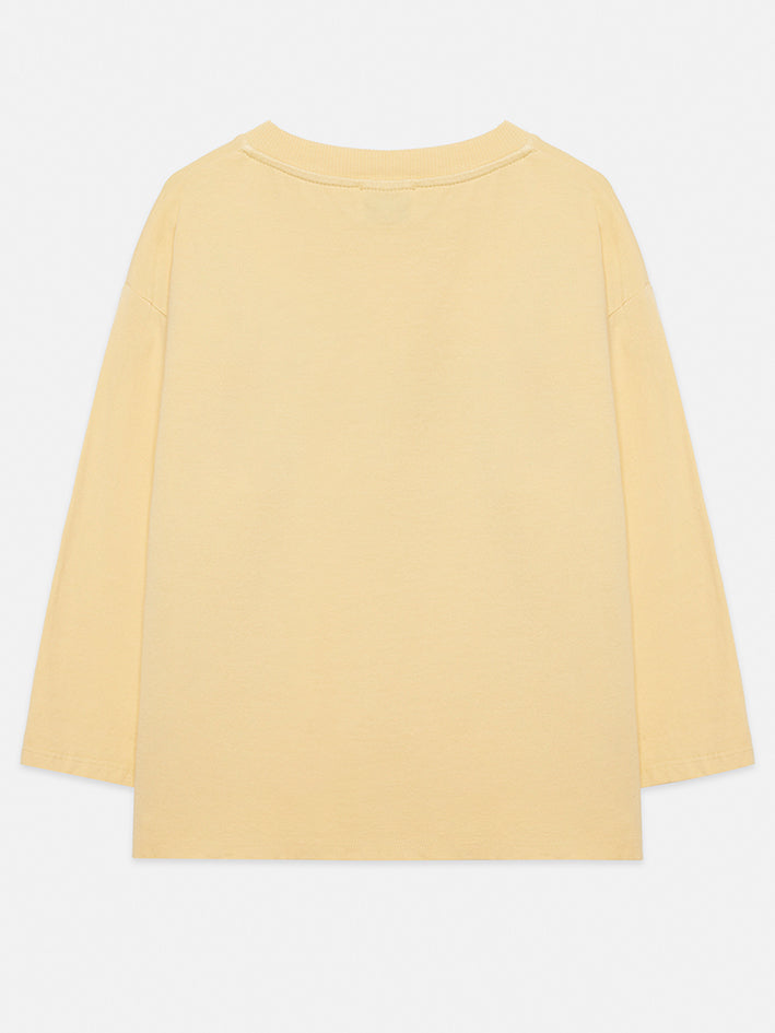 Blue Dog Longsleeve Soft Yellow