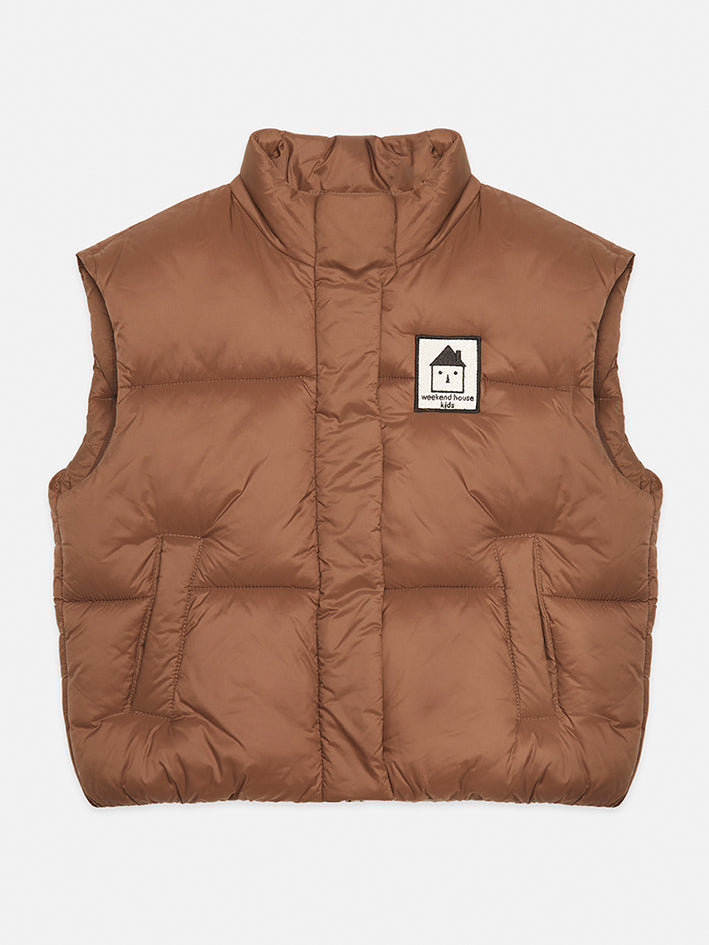 Brown Puffer Vest