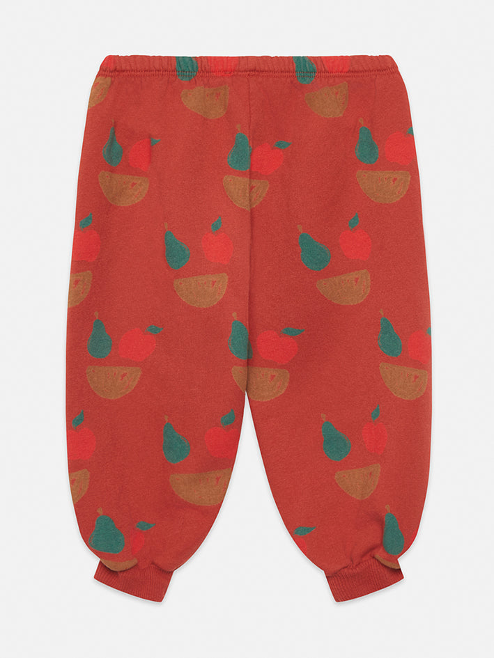 Fruity Allover Baby Sweatpants Clay