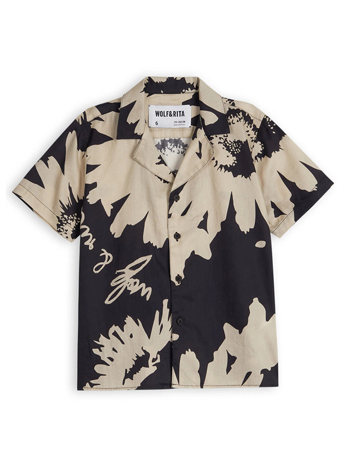 Bruno Shirt Botanical Black