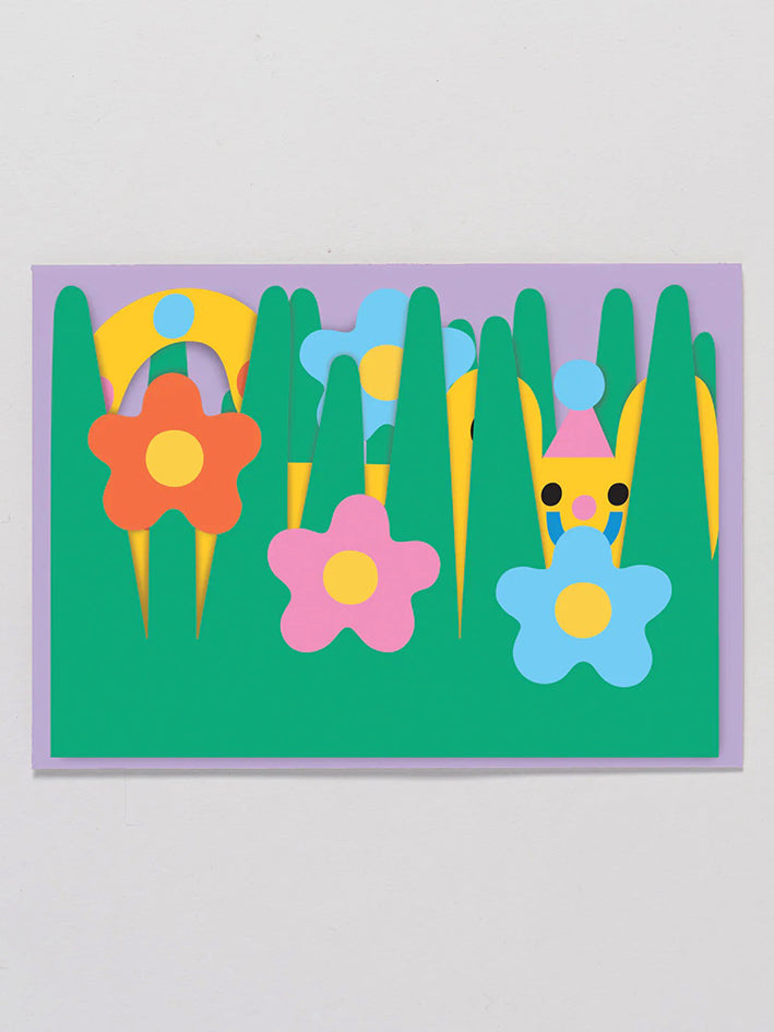 Garden Cat Fold Out Card