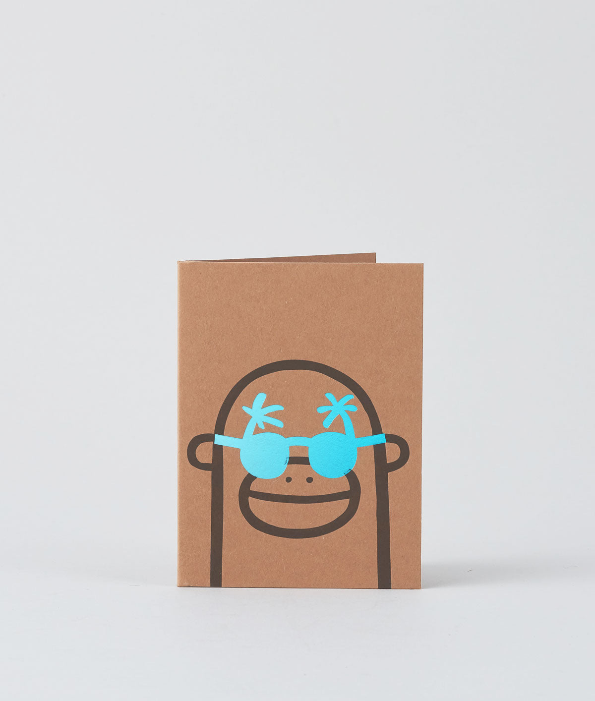 Monkey Mini Letterpress Card