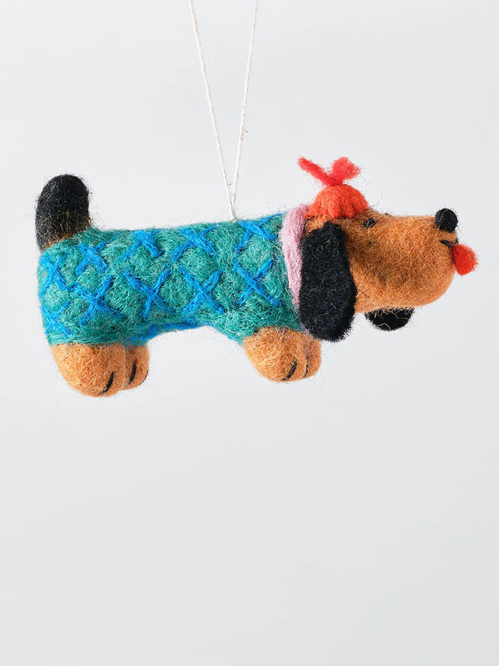 Wiener Sausage Dog Ornament