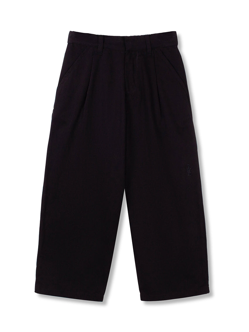 TWK Loose Chino Black Twill
