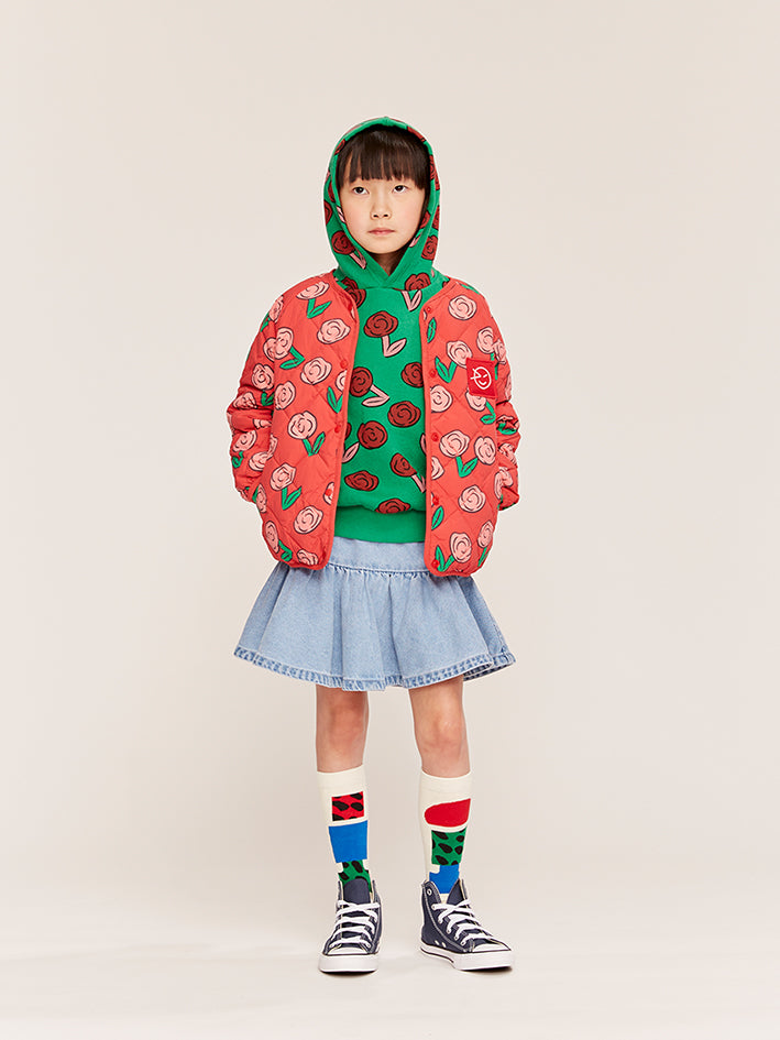 Dancing Dahlia Hoody Python Green