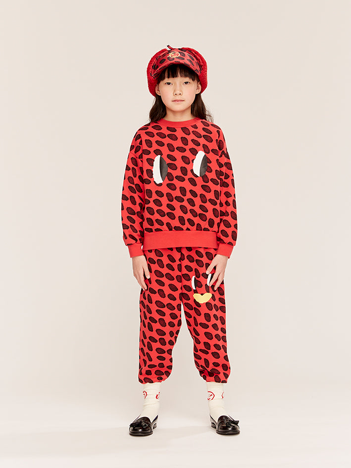 Dash Sweatshirt Ladybird Red Black