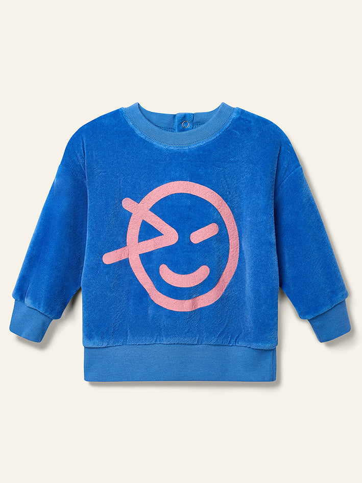 Mini Sweatshirt True Blue Velour