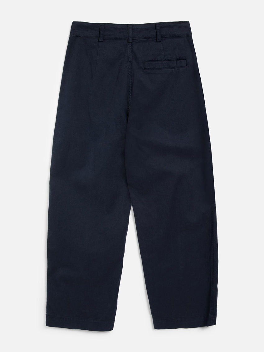 Peggy Trouser Garment Dye Fancy Weave Navy