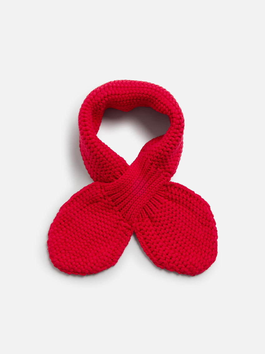 Slotted Scarf Red