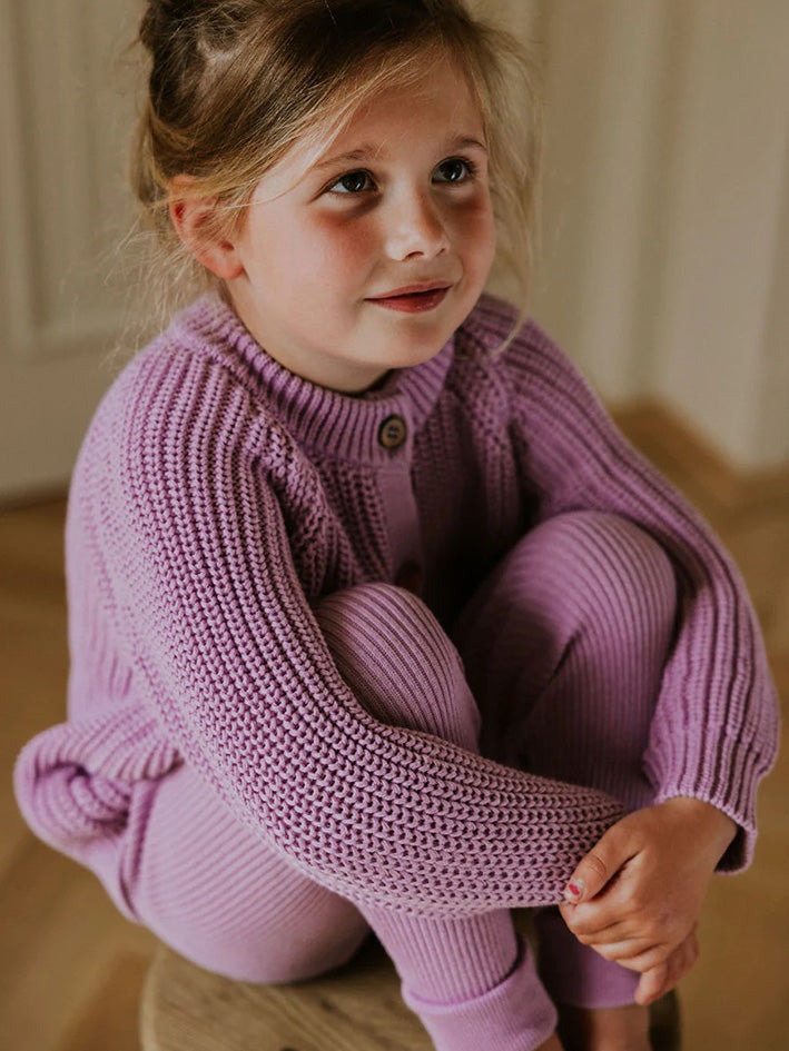 Knitted Leggings Orchid