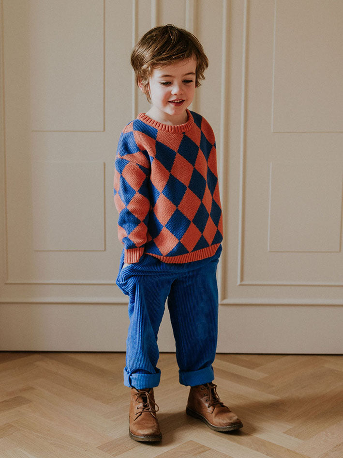 Corduroy Beau Trousers Cobalt