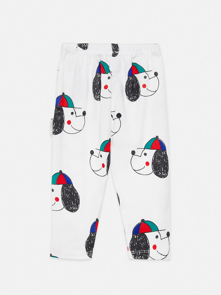 Happy Dog Baby Leggings White