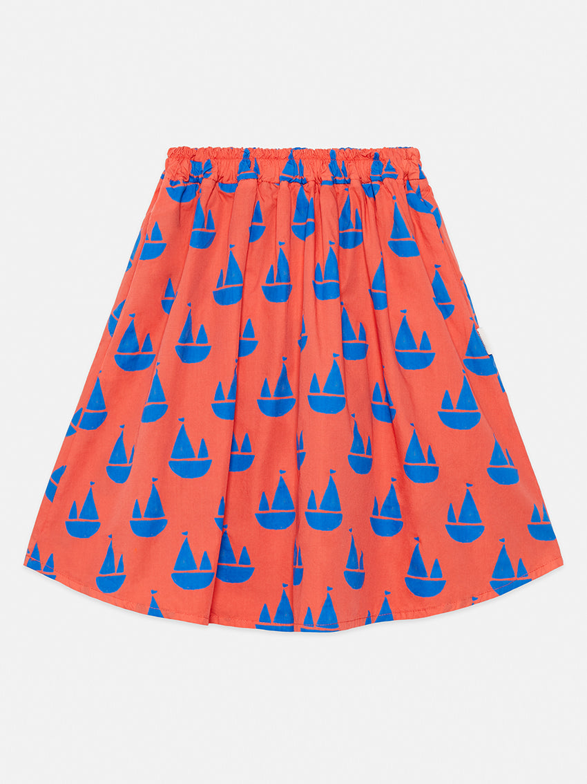 Boat Allover Long Skirt Fresa