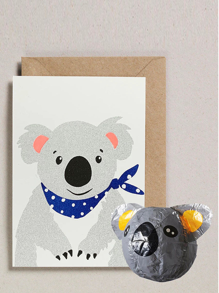 Koala Japanese Balloon Card