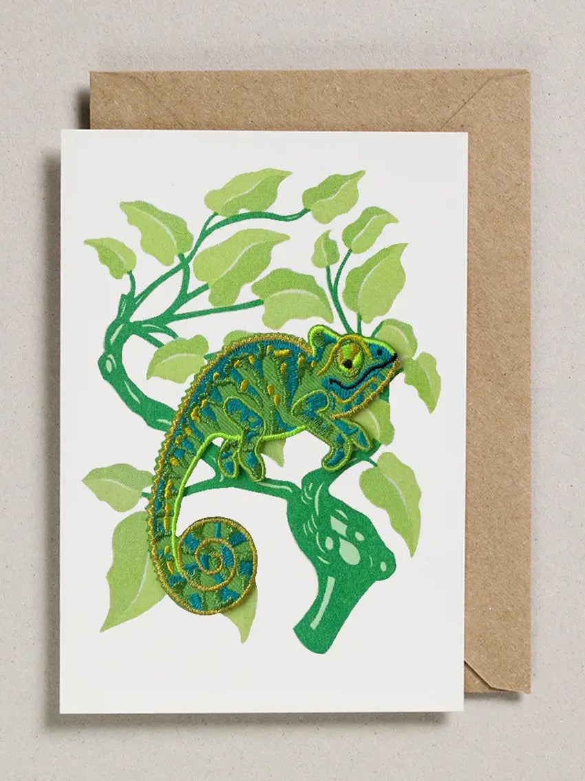 Patch Card Climbing Chameleon