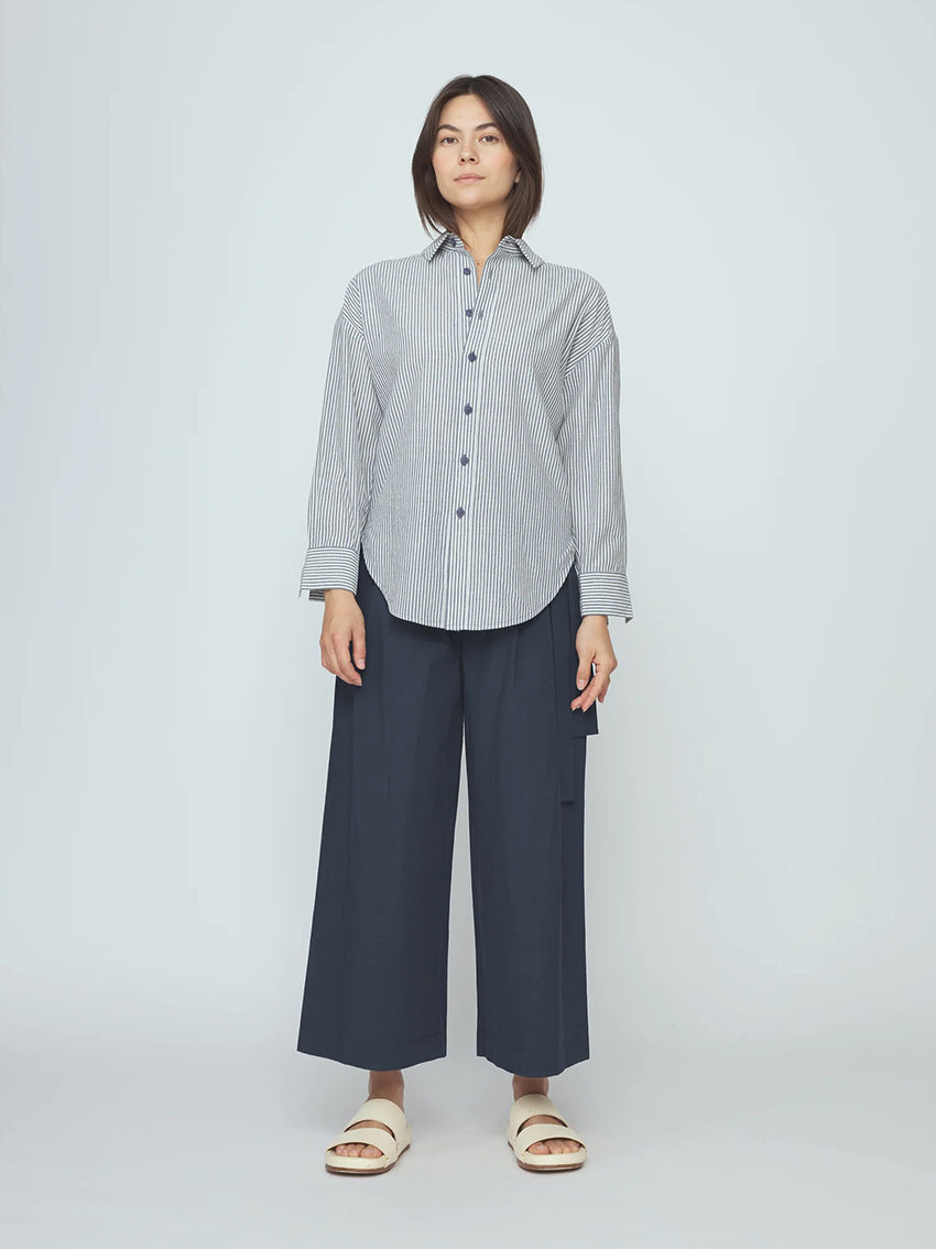 Striped Dolman Shirt Navy Stripes