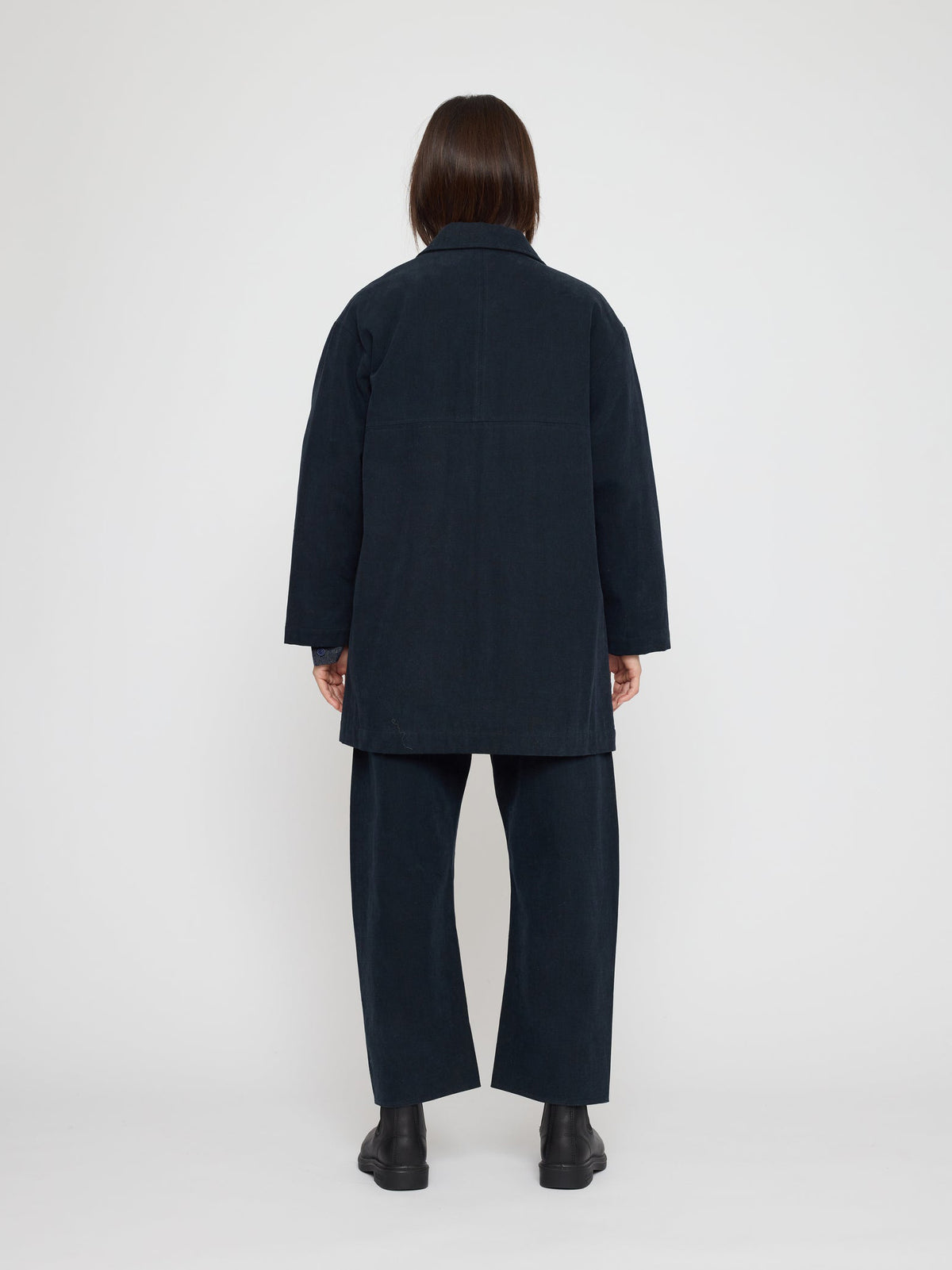 Mid Length Chore Coat Navy