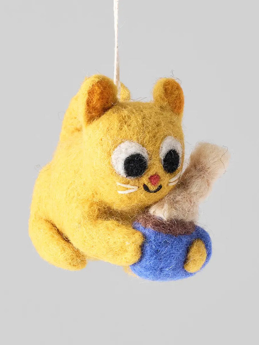 Cat & Mug Ornament