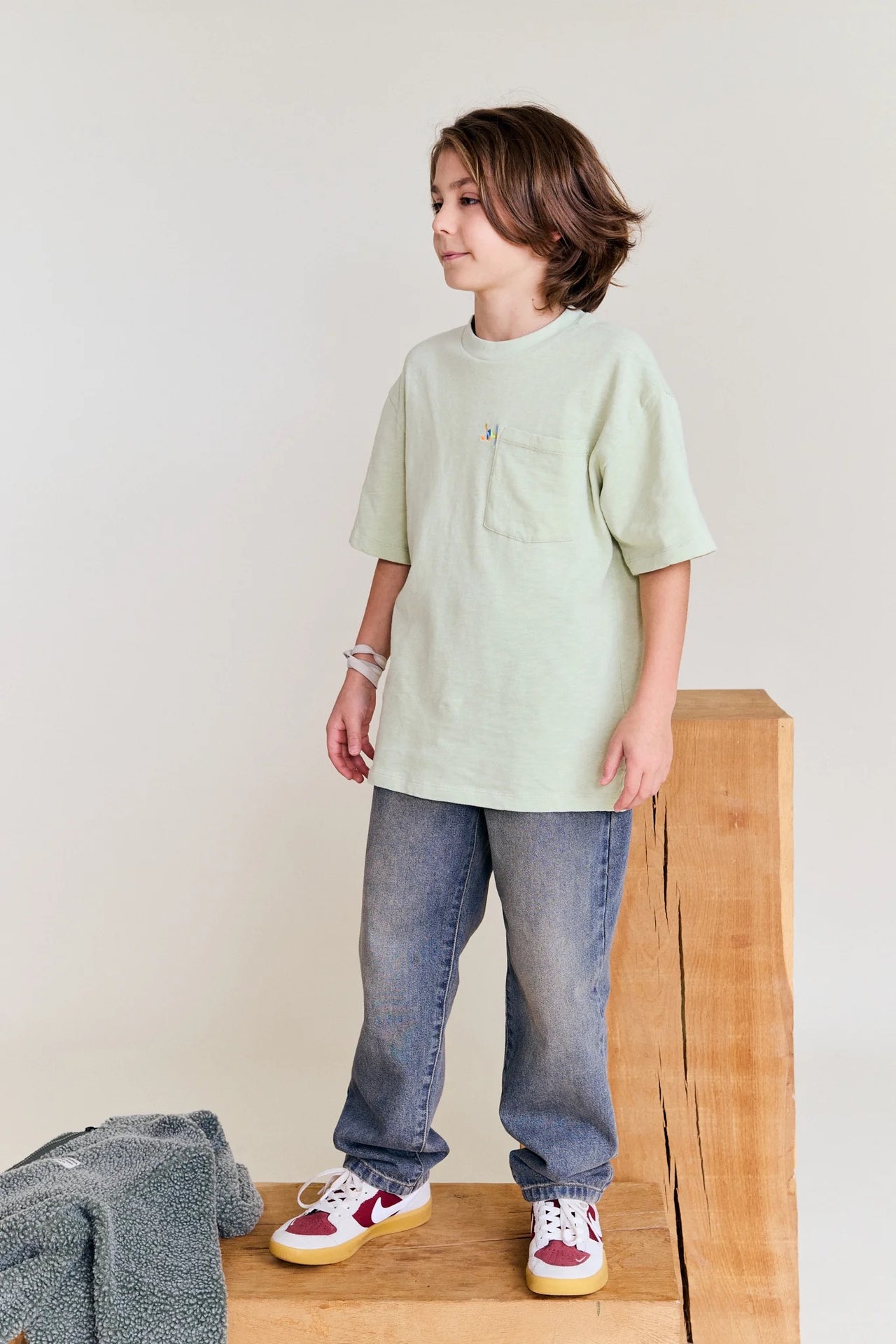 Kanj T-Shirt Schuss Green Grey