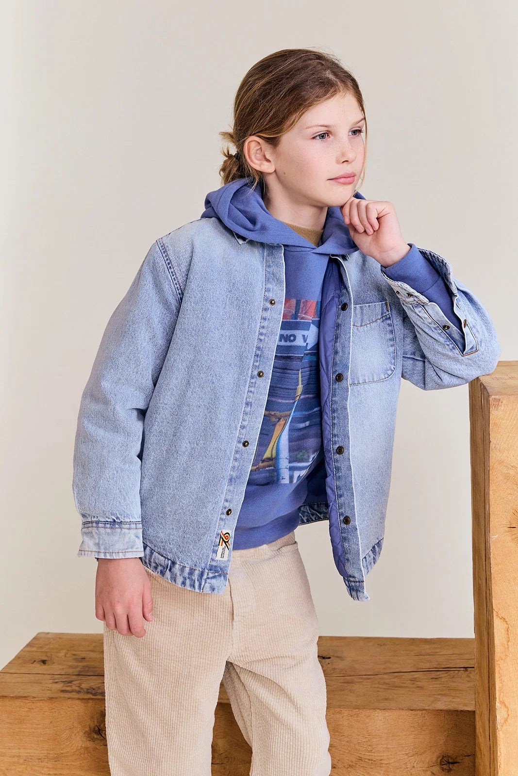 Lou Quilted Overshirt Wash Light