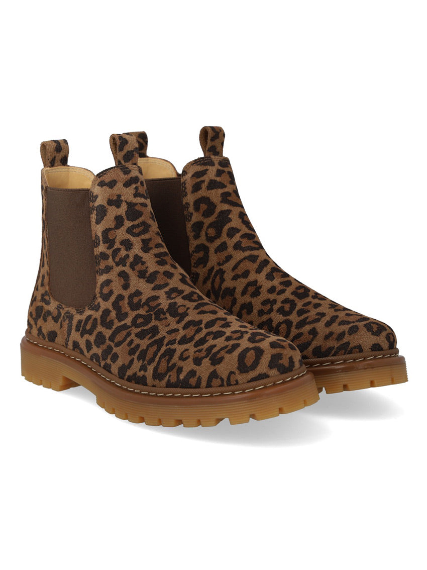 Chelsea Boot Tracksole Leopard/Brown