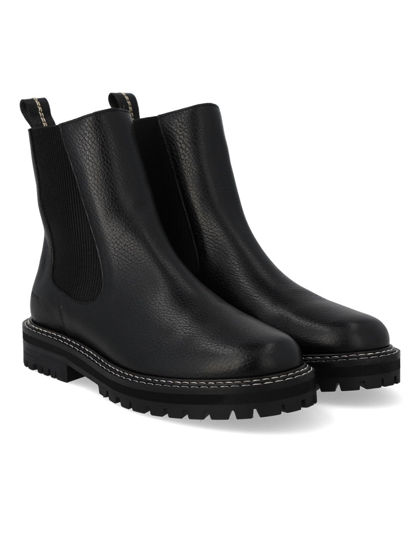 Chelsea Boot with Merino Wool Lining Black