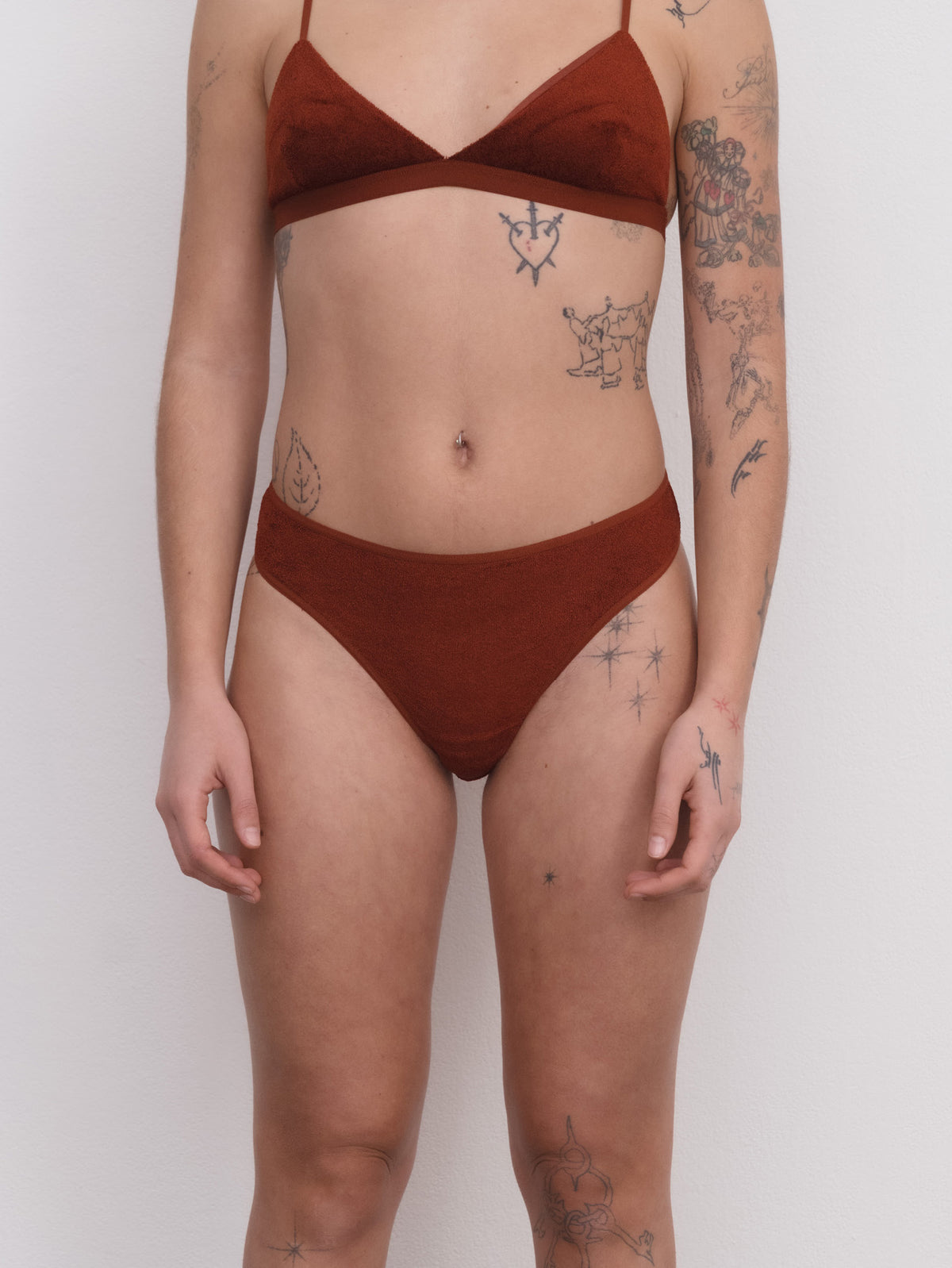Bell Pants Velour Goy Red