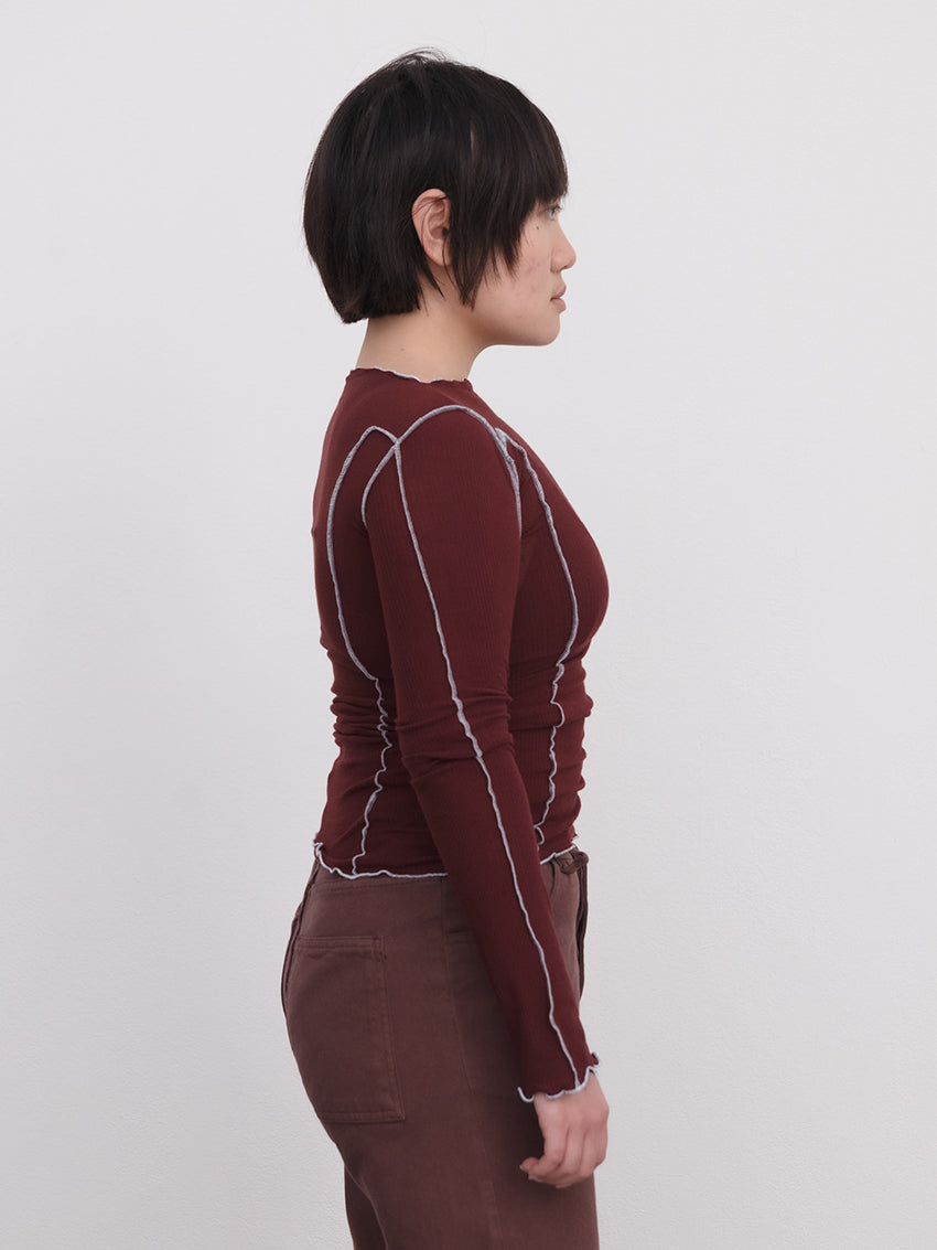 Omato Long Sleeve Tee Nara Red