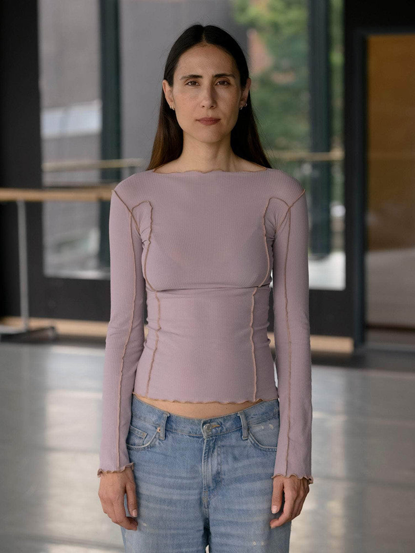 Omato Long Sleeve Tee Verbe Purple