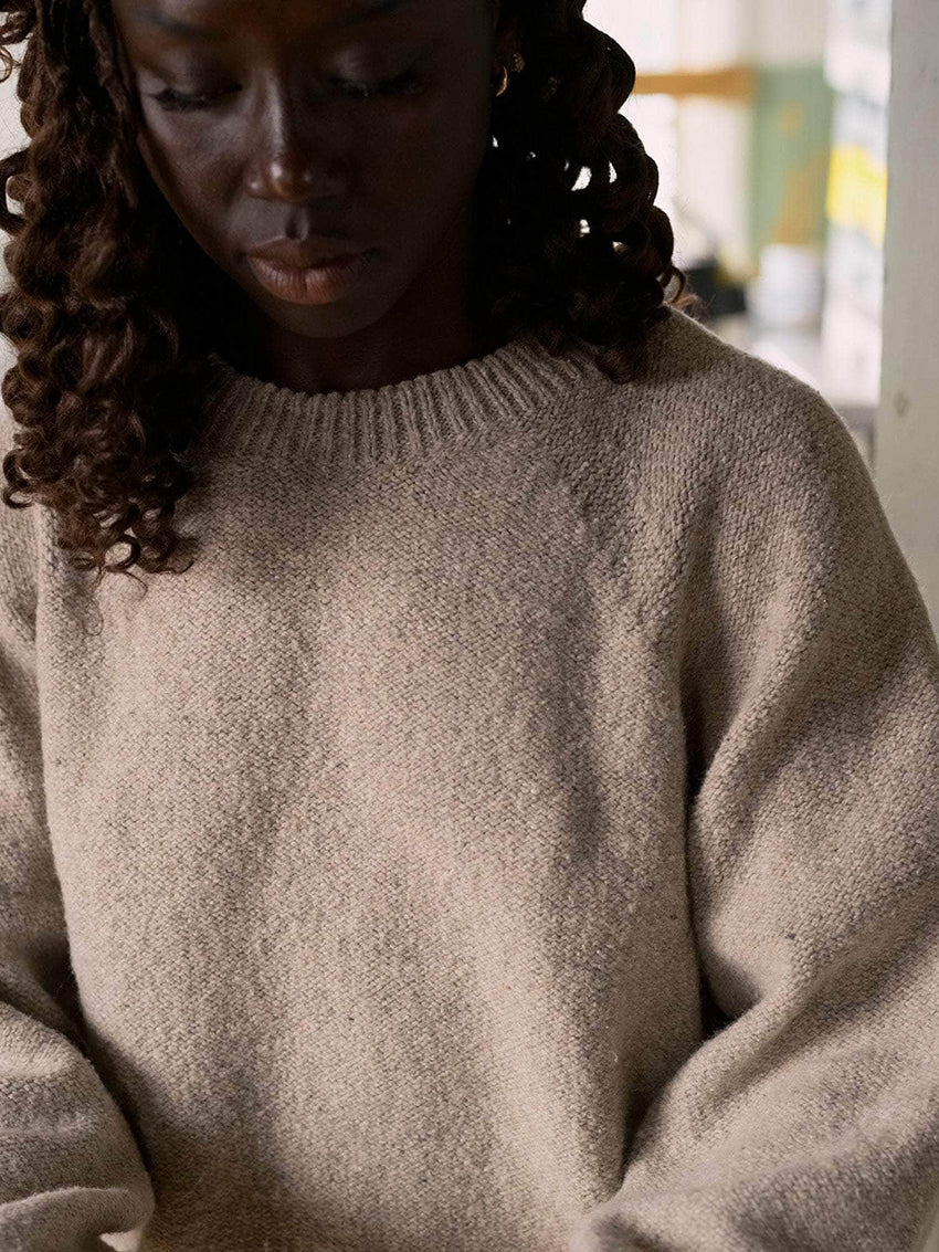 Soar Recycled Wool Sweater Ingra Sand