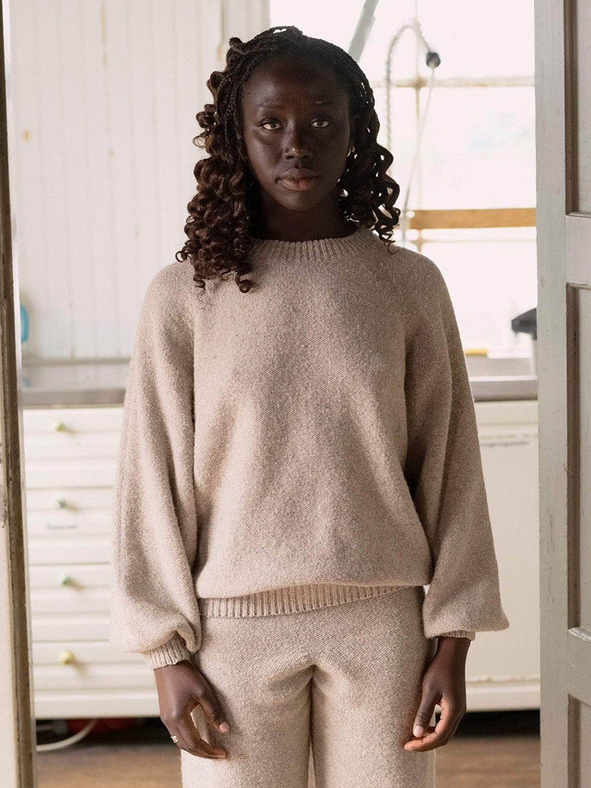 Soar Recycled Wool Sweater Ingra Sand